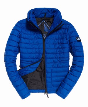 Superdry Fuji Double Cipzár Férfi Kabát Kék | NKJYS7582